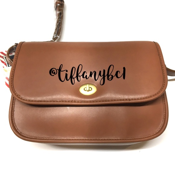 Soft Front Flap Shoulder Bag Faux Leather Tan - Picture 11 of 14